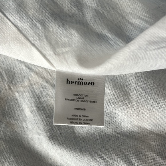 $268 Hermoza Charlotte One Shoulder Medallion Print Wrap Midi Dress Blue S - Picture 15 of 15